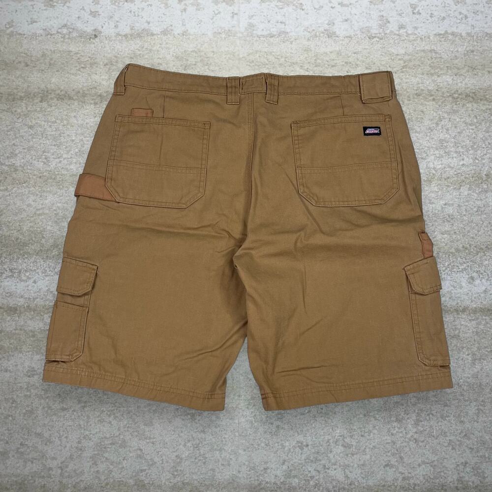 Vintage Y2K Dickies Carpenter Shorts 36x10 Tan Canvas Cotton 10" Inseam